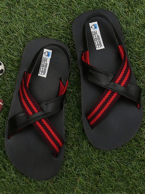

DChica Boys Black & Red Comfort Sandals