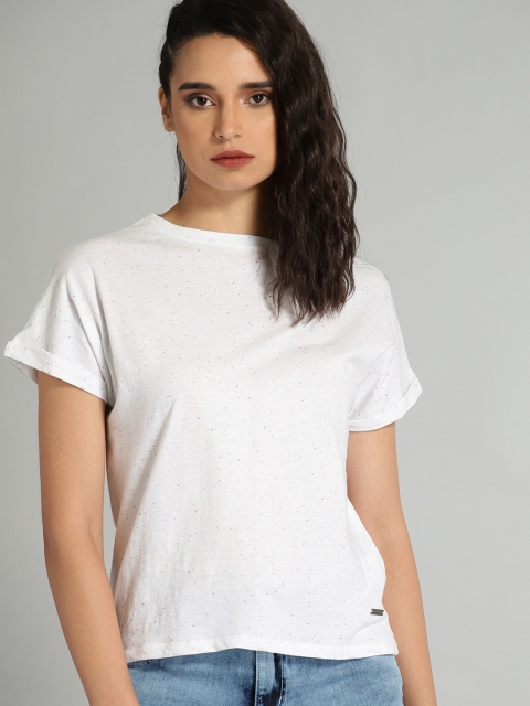 

Roadster Women White Printed Top