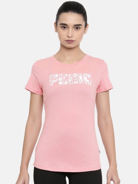 

Puma Women Pink Printed KA Round Neck T-shirt