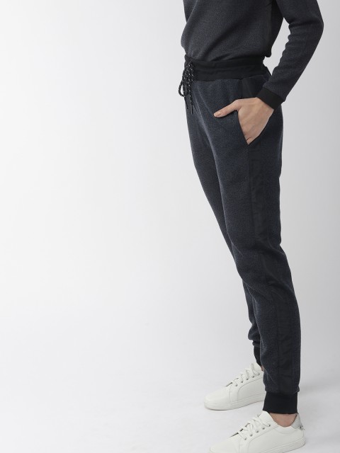 

Mast & Harbour Women Blue Self Design Straight Fit Track Pants