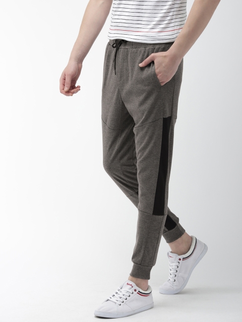 

Mast & Harbour Men Grey Solid Track Pants