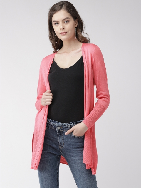 

Marks & Spencer Women Pink Solid Open Front Shrug