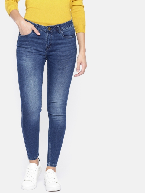 

Ms.Taken Women Blue Skinny Fit Mid-Rise Clean Look Stretchable Jeans