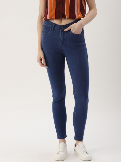 

Ms.Taken Women Blue Skinny Fit High-Rise Clean Look Stretchable Jeans