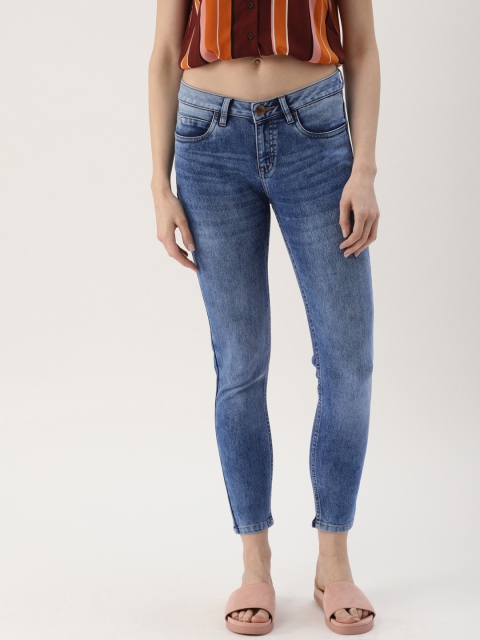 

Ms.Taken Women Blue Skinny Fit Mid-Rise Clean Look Stretchable Jeans
