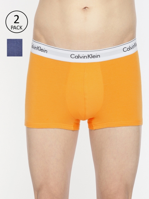 

Calvin Klein Underwear Men Pack of 2 Trunks NB1086BXP, Yellow