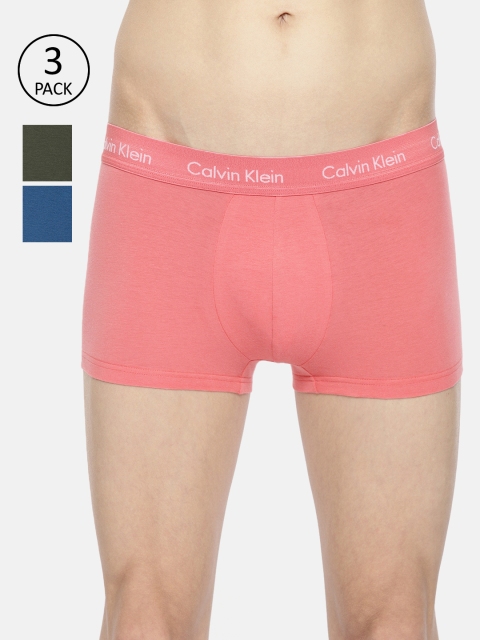 

Calvin Klein Underwear Men Pack of 3 Trunks U2664MXN, Blue