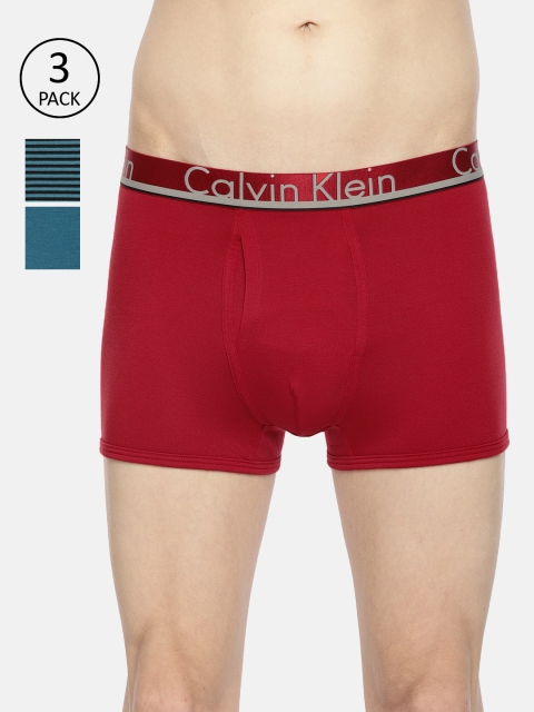 

Calvin Klein Underwear Men Pack of 3 Trunks NB1360BJK, Red