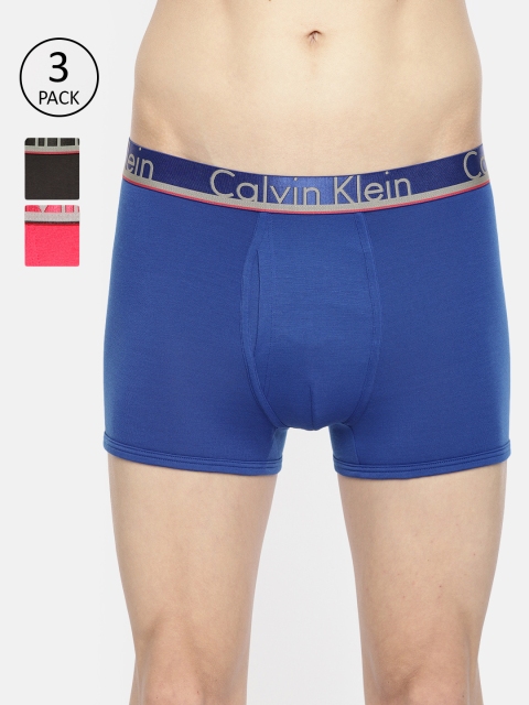 

Calvin Klein Underwear Men Pack of 3 Trunks NB1360MFV, Blue