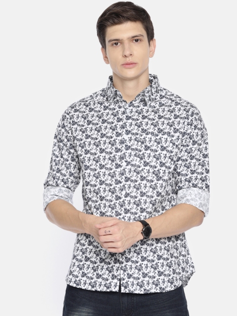 

Anouk Men White Regular Fit Printed Casual Shirt