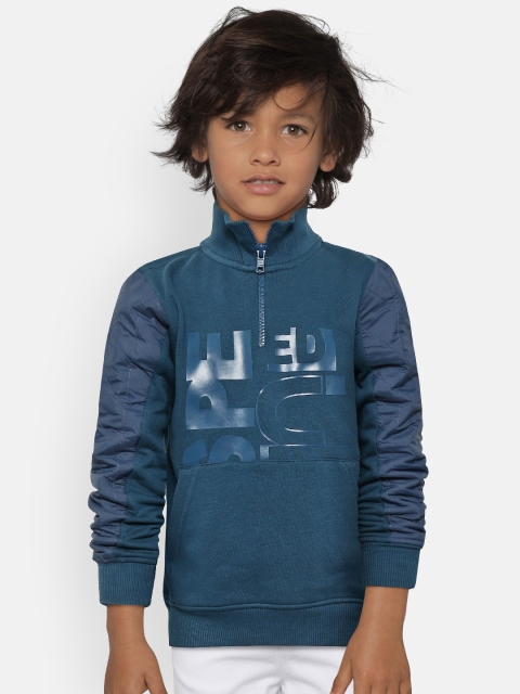 

Flying Machine Boys Blue Printed Sweatshirt