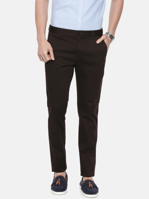 

ColorPlus Men Brown Nuvo Skinny Tapered Fit Solid Regular Trousers