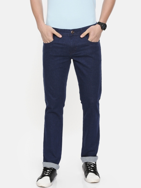

ColorPlus Men Blue Tapered Fit Mid-Rise Clean Look Stretchable Jeans