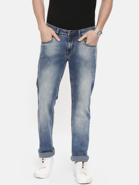 

ColorPlus Men Blue Tapered Fit Mid-Rise Clean Look Stretchable Jeans