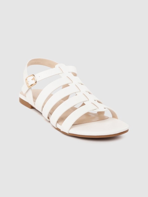 

Allen Solly Women White Solid Open Toe Flats
