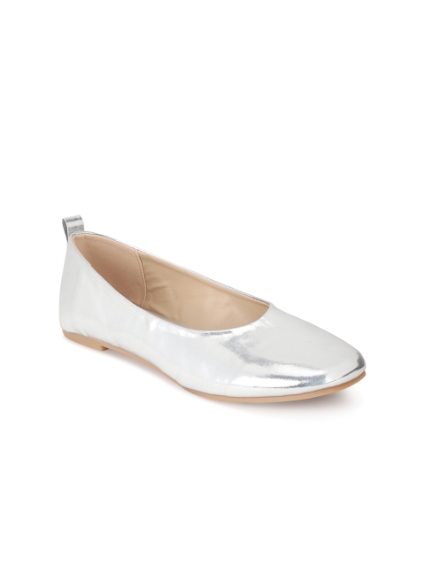 

Allen Solly Women Silver-Toned Solid Ballerinas