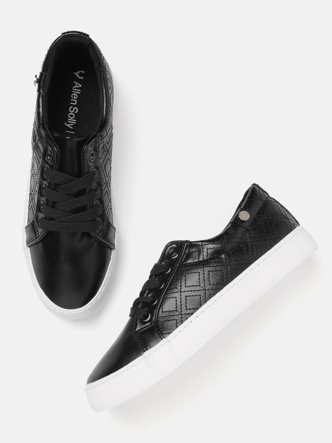 

Allen Solly Women Black Quilted Sneakers