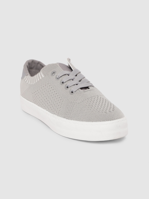 

Allen Solly Women Grey Woven Design Sneakers