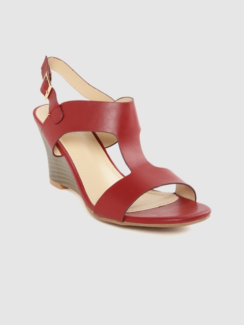 

Allen Solly Women Maroon Solid Wedges