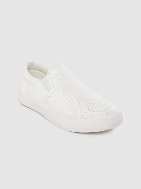 

Allen Solly Women White Perforated Slip-On Sneakers