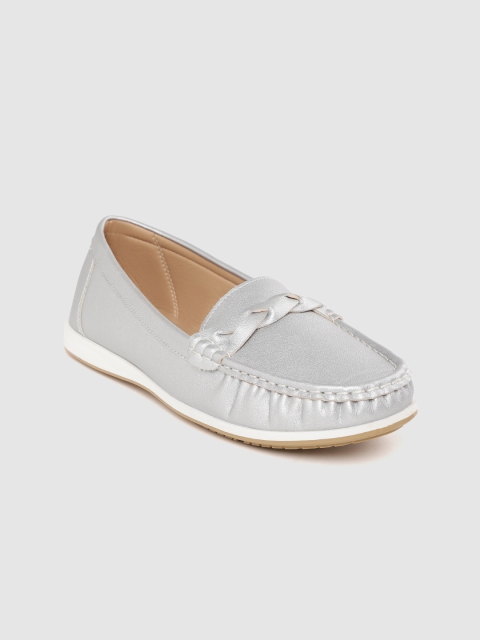 

Allen Solly Women Silver-Toned Loafers