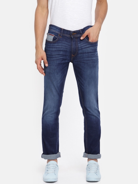 

Tommy Hilfiger Men Blue Slim Fit Mid-Rise Clean Look Jeans