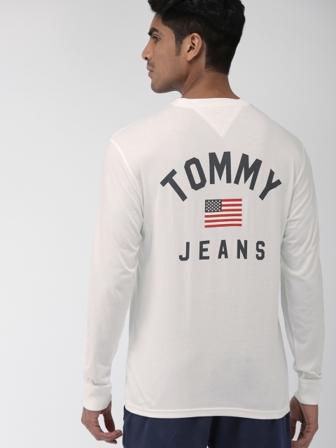 

Tommy Hilfiger Men White Printed Round Neck T-shirt