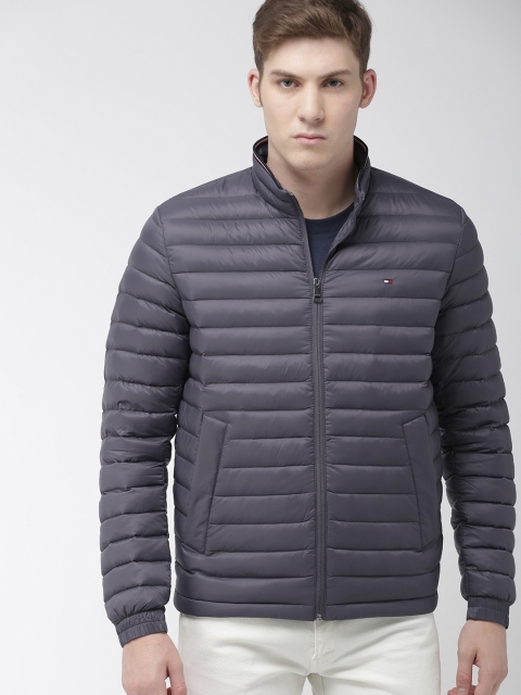 

Tommy Hilfiger Men Grey Solid Puffer Jacket