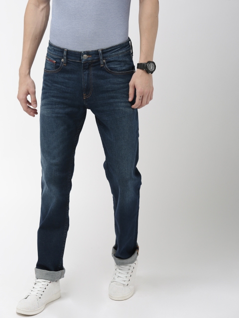 

Tommy Hilfiger Men Blue Ryan Original Straight Fit Mid-Rise Clean Look Stretchable Jeans