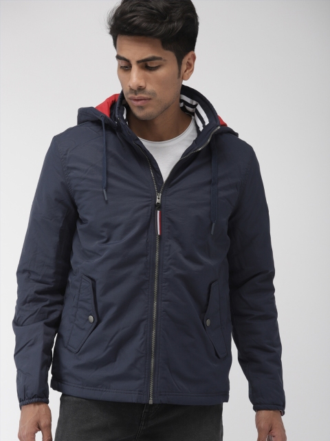 

Tommy Hilfiger Men Navy Blue Solid Padded Jacket