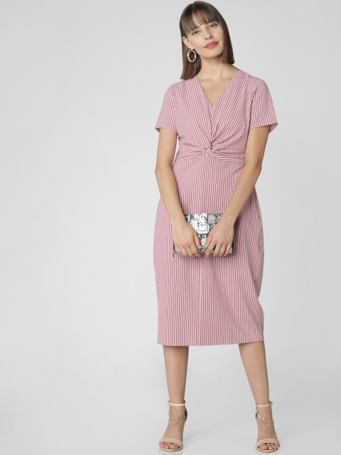 

Vero Moda Women Pink Sheath Dress