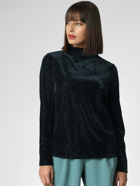 

Vero Moda Women Green Solid Corduroy Top
