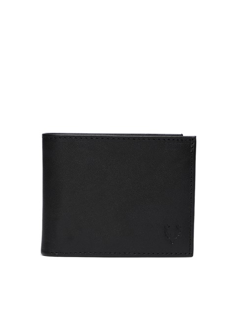 

Allen Solly Men Black Solid Leather Two Fold Wallet