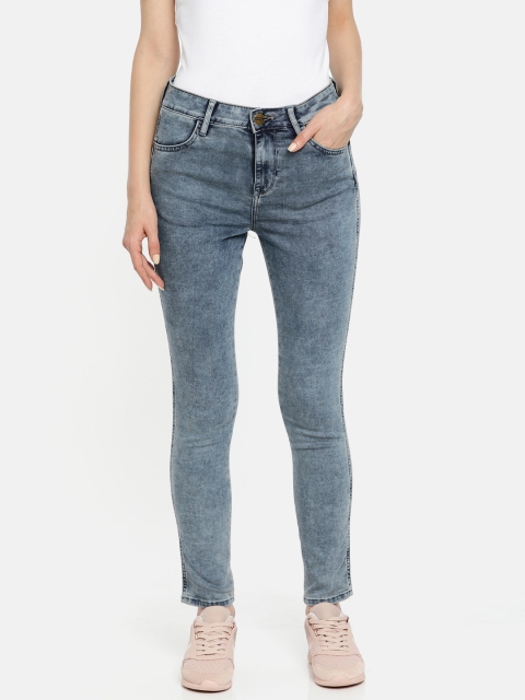 

Wrangler Women Blue Aliya Shapekeeper Skinny Fit High-Rise Clean Look Stretchable Jeans