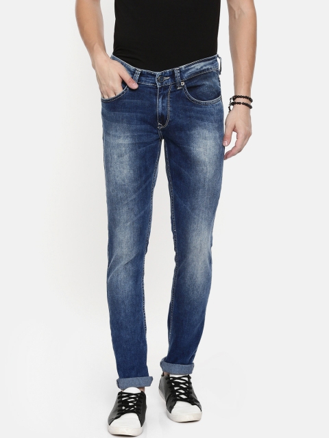 

SPYKAR Men Blue Skinny Fit Low-Rise Clean Look Stretchable Jeans