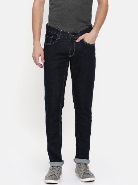 

SPYKAR Men Navy Blue Skinny Fit Low-Rise Clean Look Stretchable Jeans