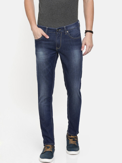 

SPYKAR Men Blue Super Skinny Fit Low-Rise Clean Look Stretchable Jeans