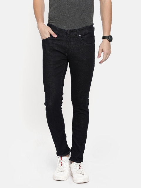 

SPYKAR Men Navy Blue Super Skinny Fit Low-Rise Clean Look Stretchable Jeans