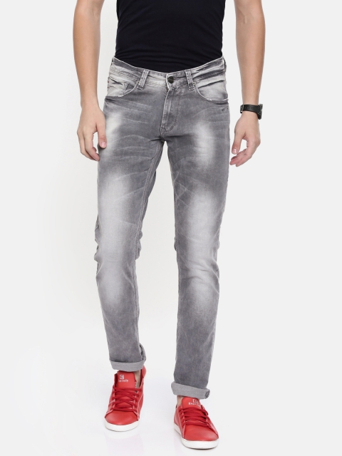

SPYKAR Men Grey Skinny Fit Low-Rise Clean Look Stretchable Jeans