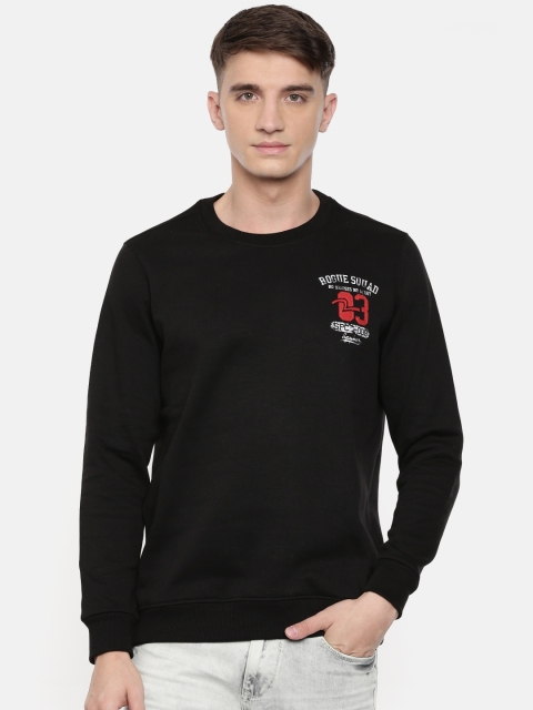 

SPYKAR Men Black Solid Pullover Sweatshirt