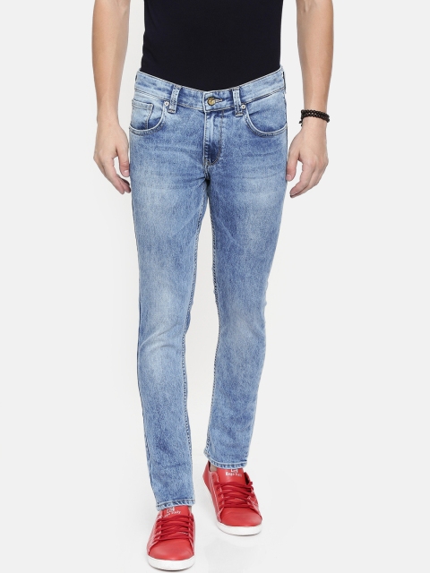 

SPYKAR Men Blue Super Skinny Fit Low-Rise Clean Look Stretchable Jeans