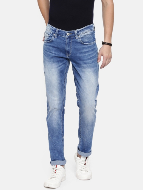 

SPYKAR Men Blue Skinny Fit Low-Rise Clean Look Stretchable Jeans