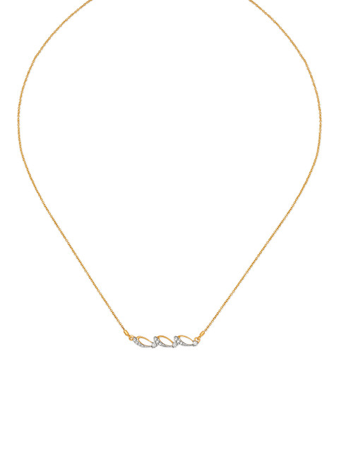 

Mia by Tanishq 14KT Yellow Gold Diamond Neck Chain