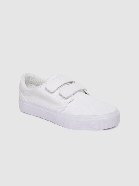 

DC Women White Solid Sneakers