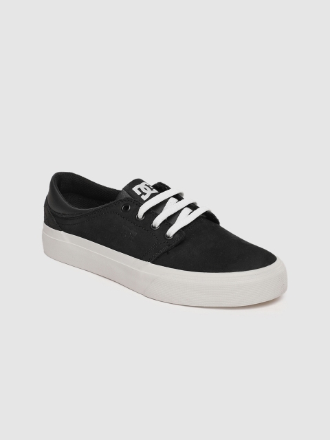 

DC Women Black Leather Sneakers