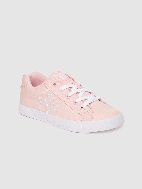 

DC Women Pink Solid Sneakers