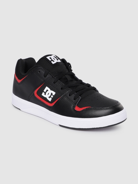 

DC Men Black Leather Sneakers