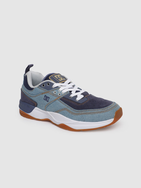 

DC Women Blue E.Tribeka Leather Skateboarding Shoes
