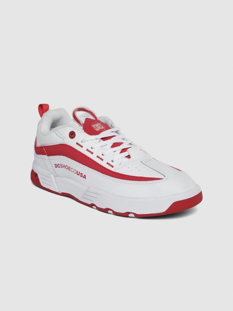 

DC Women White Leather Sneakers