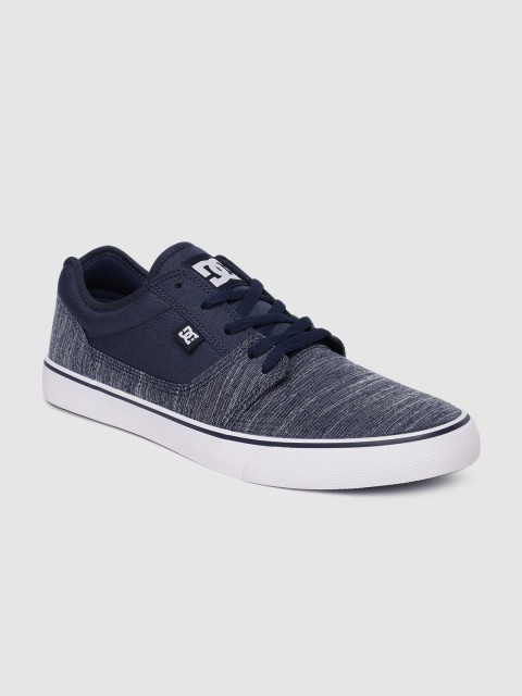 

DC Men Navy Blue Solid Sneakers